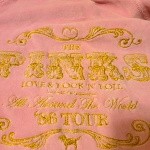 Pink velour full zip